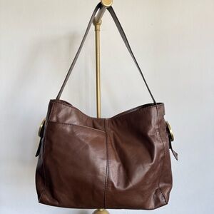 HOBO Brown Leather Hobo Bag